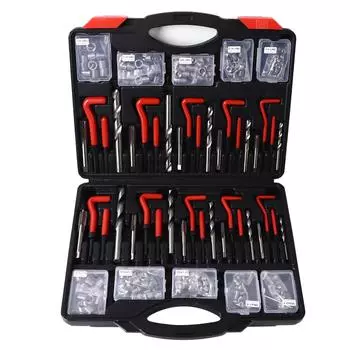 261 шт. Инструменты для ремонта резьбы, метрические самонарезающие вставки, набор сверл для автомобильной промышленности