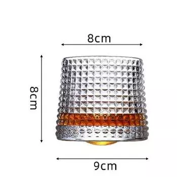 265 мл Оптовые бокалы для вина Чашка Вращающийся стакан для виски Хрустальный бокал для вина Тумблер Бокалы для пива Прозрачное стекло Посуда для напитков Кофейные кружки