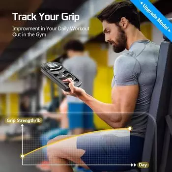 265Lbs/120Kg Hand Grip Strength Tester USB LCD Precision Digital Display Grip Strength Device Hand Exerciser Grip Strengthener