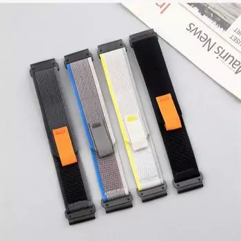 26 22 мм Quickfit нейлоновый ремешок для часов для Garmin Fenix 7 7X Pro 6X 5X/Epix Pro Gen2 51 мм 47 мм предшественник 955 965 QuickFit22mm чёрный/синий
