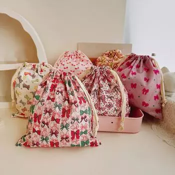 26*28 см Большая вместимость Многофункциональный Многоцветный Легкий Тканевый Дорожный Мультяшный Моющийся Тяговый Канат Милые Аксессуары