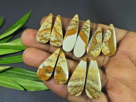26-36 мм натуральная картина яшма пара 5 пар грушевидных кабошонов драгоценных камней лот RQ-2437