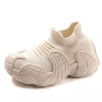 26-37 Детская обувь больших размеров, дышащая, модная, спортивная и для отдыха, универсальная детская обувь для студентов, носки и туфли 26 чёрный