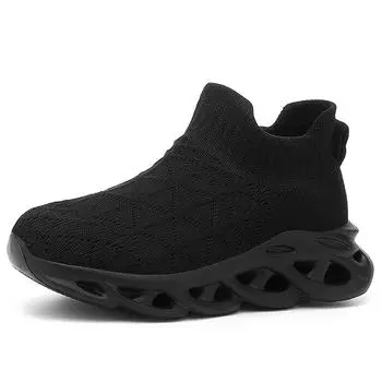 26-38 Детские Большие Размеры Модные Носки Кроссовки Кроссовки Повседневные Тканые Детские Туфли Спортивная Обувь 26 белый