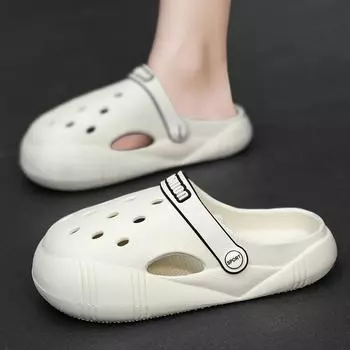 26~41 Новые детские летние модные пляжные сандалии детские горки сабо тапочки для малышей Cave Hole Garden Baby Shoes EVA Sole шлепанцы 26