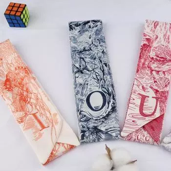 26 букв алфавита Длинные и узкие полоски Завязки для шарфов Сумки Сувенирные завязки Резинки для волос Маленькие шарфы 80-100cm