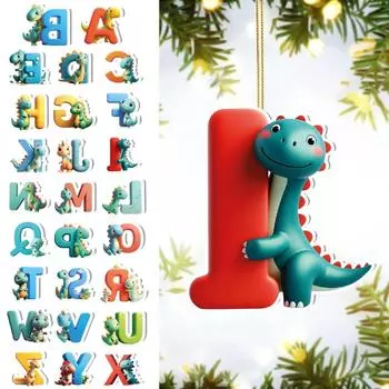 26 букв пасхальный кулон в виде динозавра акриловые буквы пасхальное украшение кулон One Size