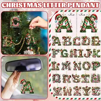 26 букв,Рождество,Украшения,Акрил,1 One Size