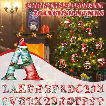 26 букв,Рождество,Украшения,Акрил,1 One Size