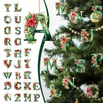 26 букв,Рождество,Украшения,Акрил,1 One Size