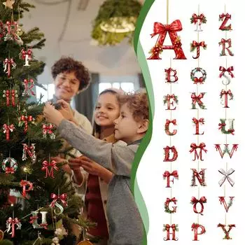 26 букв,Рождество,Украшения,Акрил,1 One Size