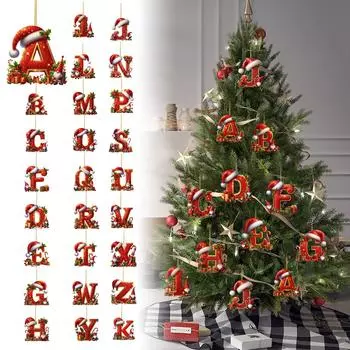 26 букв,Рождество,Украшения,Акрил,1 One Size