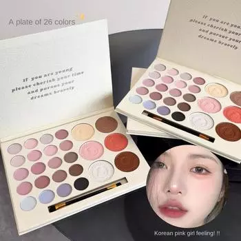 26-цветная палитра теней для век Summer Matte Pearlescent Nude Color All-in-one Palette