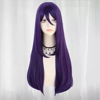 26-дюймовый длинный прямой фиолетовый парик Безумного Шляпника Юрия для косплея на Хэллоуин, Рождественскую школу, День благодарения 26inches фиолетовый