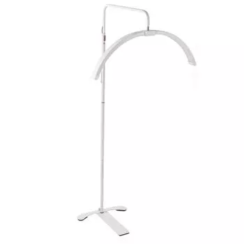 26-дюймовый светодиодный напольный светильник с регулируемой цветовой температурой и яркостью, лампа в форме полумесяца с подставкой для
