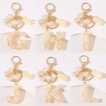 26 инициалов Буква Бабочка Кисточка Подвеска Брелок Рюкзак Ювелирные Изделия Подвески Украшения A11