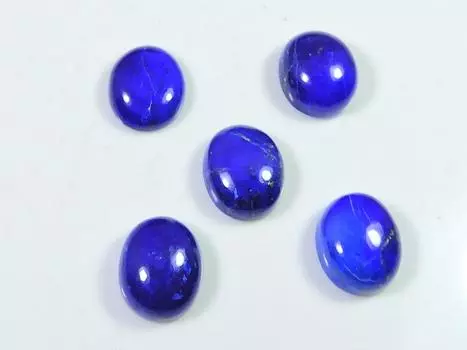 26 карат AAA натуральный лазурит овальный кабошон драгоценный камень россыпью 5 шт. лот 10X12MM RQ-1889