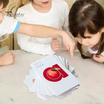 26 карточек с буквами алфавита ABC, обучающие карточки для малышей, интерактивная обучающая игра для детей дошкольного возраста 1 Set