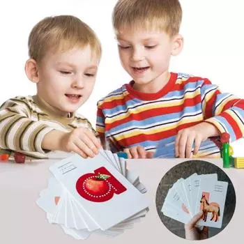 26 карточек с буквами алфавита ABC, обучающие карточки для малышей, интерактивная обучающая игра для детей дошкольного возраста 1 Set