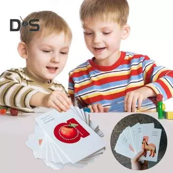 26 карточек с буквами алфавита ABC, обучающие карточки для малышей, интерактивная обучающая игра для детей дошкольного возраста 1 Set