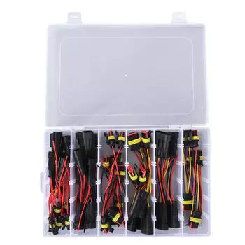26 комплектов водонепроницаемых разъемов для проводов, быстроразъемные автомобильные электрические разъемы 1P 2P 3P 4P с
