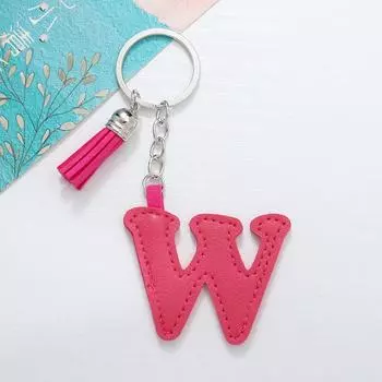 26 начальных букв брелок цветные кожаные кисточки брелок кулон для женщин девочек рюкзак украшения аксессуары подарки U