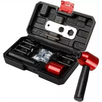 26 шт. Адаптер для сверла с заклепочной гайкой M3 M4 M5 M6 M8 метрическая оправка вставка для заклепочной гайки набор инструментов для крепления алюминиевого сверла LS