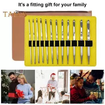 26 шт./компл. набор кольцевых игл, алюминиевые крючки для вязания, 6-дюймовый сменный кабель, набор эргономичных крючков для вязания 1 Set