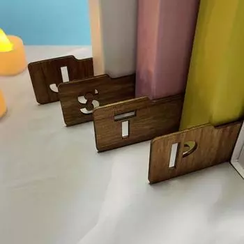 26 шт./комплект деревянный разделитель для виниловых пластинок закладка для книг от А до Я алфавитный путеводитель для DVD-записей органайзер инструмент разделитель