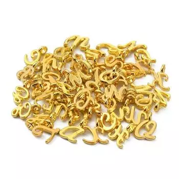 26 шт. начальная буква алфавита кулон подарок на день рождения ювелирные изделия шарм для женщин девочек 26pcs