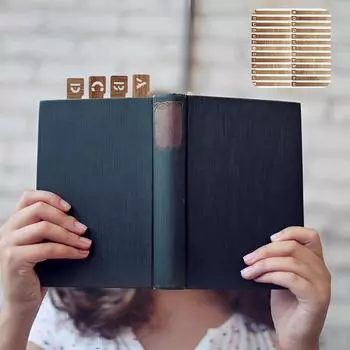 26 шт. разделителей для виниловых пластинок, деревянные разделители для пластинок, алфавитный алфавит AZ, разделители для хранения виниловых пластинок, горизонтальные и вертикальные