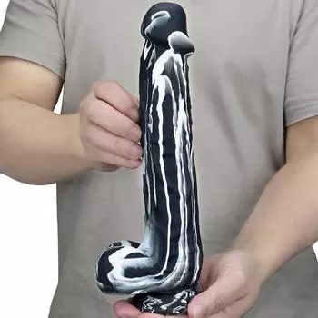 26 см ремень на дилдо взрослые секс-игрушки анальная пробка фистинг мягкий реалистичный вибратор большой черный член толчок пенис пеггинг SM
