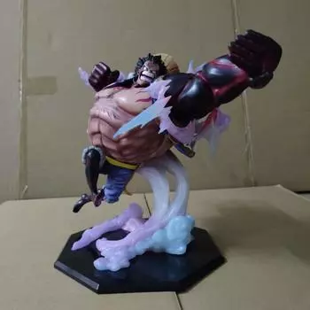 26cm Anime One Piece Luffy Figure Gear 4 Bounce Man Battle Ver Statue PVC Collection Model Decoration Gift 26cm-without box разноцветный