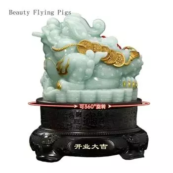 26x24 см синтетический нефрит счастливая золотая жаба украшения гостиная офис касса украшение магазин переезд открытие подарок