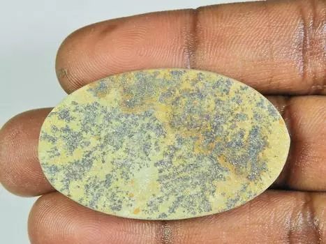 26X43 MM натуральный псиломелан германовый дендрит овальный кабошон россыпью драгоценный камень ET-284