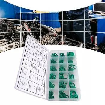 270 шт. резиновых уплотнительных колец для автомобильного кондиционера, уплотнительное кольцо, комплект прокладок для системы кондиционирования воздуха R134a, комплект шайб CHINA