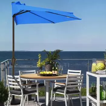 270 см полузонт сменный тент защита от ультрафиолета открытый сад патио задний двор зонтик рынок настольный зонт сменный тканевый чехол хаки