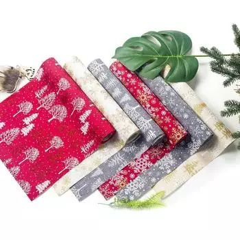 270 см Рождественская скатерть с принтом снежинки и дерева, кухонная декоративная скатерть, рождественское украшение A