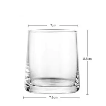 270ml 9.3oz Thick Bottomed Coffee Cup Modern Household Whiskey Glass Beverage Cup Cold Drink Mug Creative Cocktail Beer Glasses 1pcs
