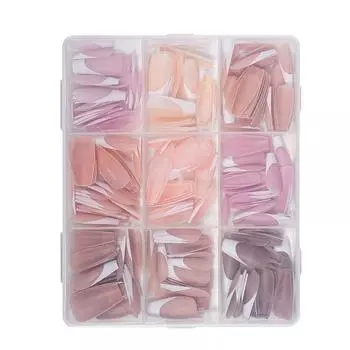 270Pcs Detachable French Tip Press on Nails Reusable French False Nails Halloween Party Style A