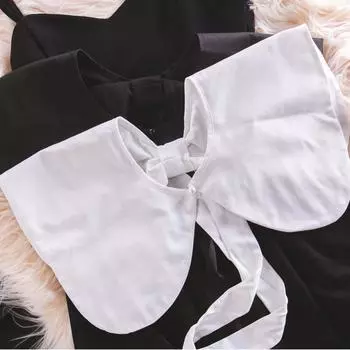 2723 Japanese Cute Fake Collar Doll Collar Sweet Big Round Neck Bow Tie Shawl Tie Tie Outside белый