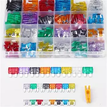 272 шт. автомобильных предохранителей 2A 3A 5A 10A 15A 20A 25A 30A 35A Amp с зажимом Box Ассортимент автоматических предохранителей лезвийного типа для грузовиков CHINA