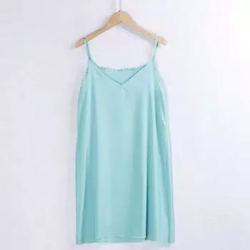 2751 Юбка на подтяжках V-образный вырез Бретельки Однотонная Прямая юбка Экспортный крой Этикетка Остатки стока Скотские товары Женщины Lake Green All yards
