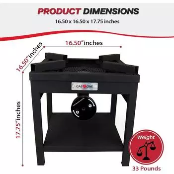 275,000 BTU Propane Burner Cooker With Regulator with Steel Braided Hose For Outdoor Cooking, Turkey Fry United States