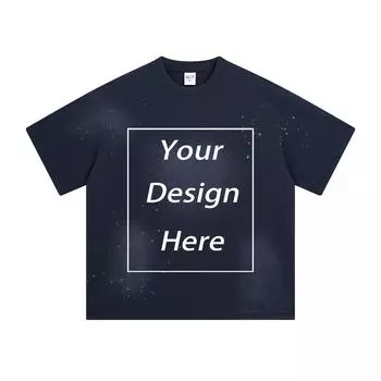 275 г/м 100% хлопок стираная футболка с индивидуальным рисунком принт мужские футболки персонализированная футболка S
