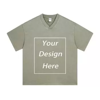 275 г/м 100% хлопок стираная футболка с индивидуальным рисунком принт мужские футболки персонализированная футболка S