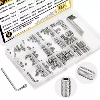 275 штук комплекта крепежных винтов из нержавеющей стали 304