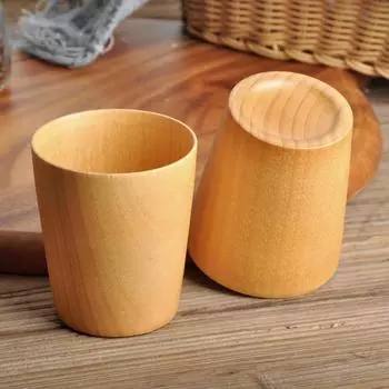 275ml Wooden Cup Handmade Jujube Wood Coffee Mug Water Cup Tea Beer Juice Milk Mugs Drink Cups Gift Kitchen Drinkware 2024