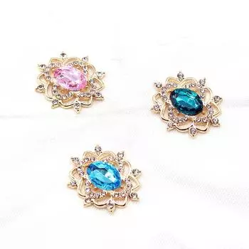 27*31 мм овальная водный алмаз сплав цветок пластина ювелирные изделия аксессуары сделай сам свадебное платье бант головной убор ювелирные изделия аксессуары as the picture