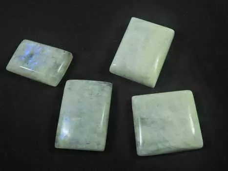 27-32MM Natural Moonstone Octagon Shape 4Pcs Cabochon Loose Gemstone 257Cts RQ-2134